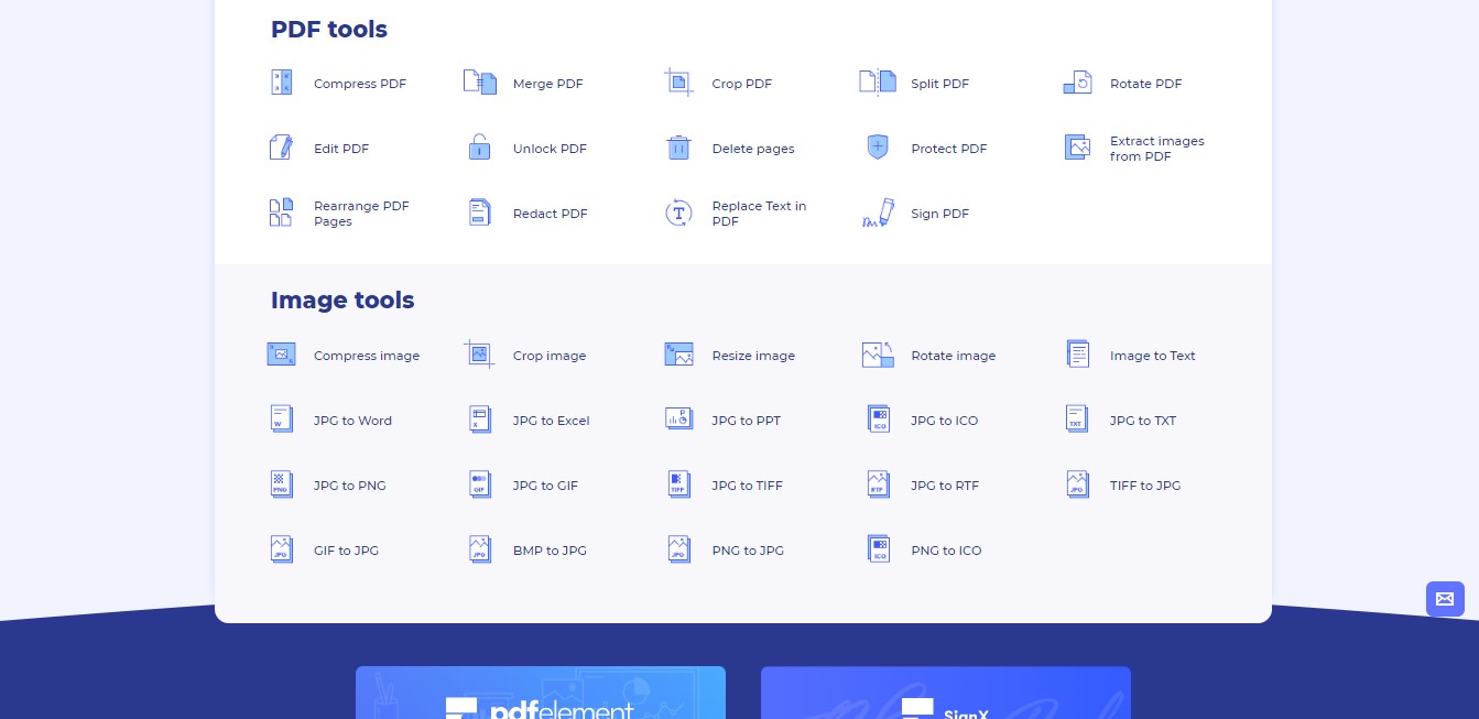 hipdf all tool interface